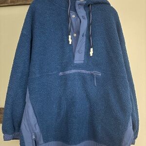 FP Movement by Free People Blue fleece sherpa jacket